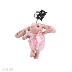 Factory Wholesale Soft Animal Rabbit Stuffed Plush Keychain