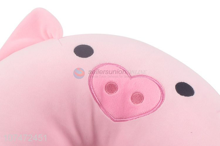 Cartoon Pig U Shaped Neck Pillow Soft Neck Support Doll