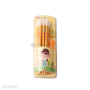 Private label 12 pieces hb wooden standard pencils for promotion