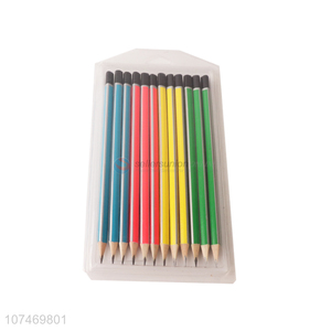 China supplier school supplies 12 pieces hb wooden standard pencils