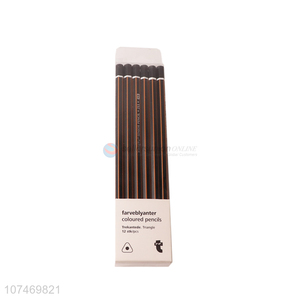 Online wholesale 12 pieces hb wooden standard pencils for school
