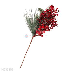 New design christmas decoration artificial frosted pine branches