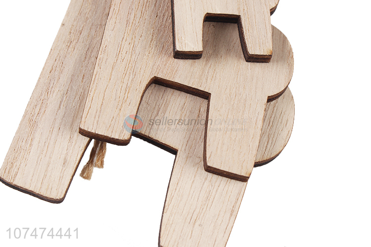 New products flat wooden reindeer pendants for Christmas tree decoration