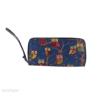 Wholesale cartoon animal printed pu leather <em>purse</em> for <em>ladies</em>