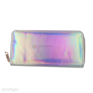 Unique design laser pu leather women <em>purse</em> <em>ladies</em> clutch bag