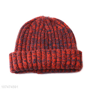 Yiwu wholesale red ladies windproof knitted hat