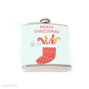 Hot sale stainless steel hip flask Christmas hip flask for gift