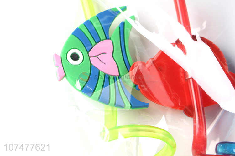 New arrival cartoon design pvc drinking straws spiral straws
