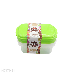 Good Quality 3 Pieces Plastic Preservation Box With Lid Set