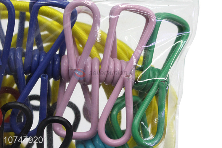 High Quality Colorful Clothesline With Clothespin Set