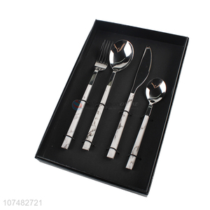 New Design 4 Pieces Knife Fork Spoon Cutlery Gift Set