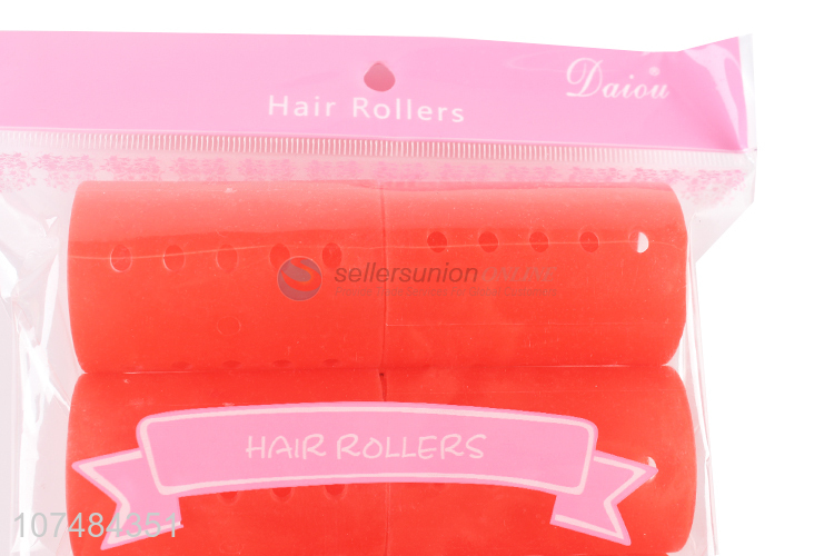 Wholesale price 4.4cm portable diy hair styling plastic hair rollers