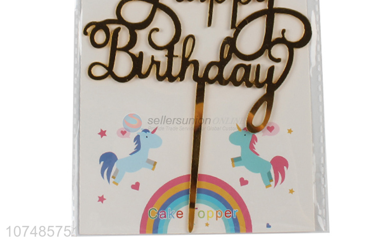 Best Sale Happy Birthday Cake Toppers For Party Decorations