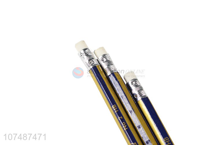 Reasonable Price Pencil With Eraser Hexagonal HB Pencil Set
