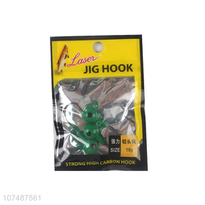 Factory wholesale barbed hook soft lure jigging tackle fish fishing lead hook