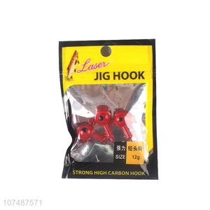Cheap and good quality fishing lead jig heads with hooks