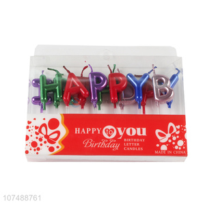 Good Sale Colorful Cake Candle Birthday Letters Candle