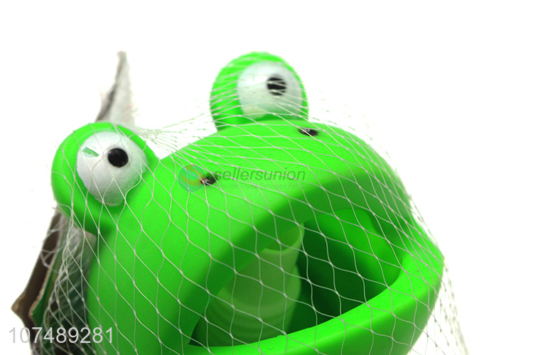 Custom Plastic Green Frog Pet Toy Chew Toy