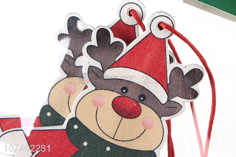 Factory Wholesale Wooden Pendant Christmas Wooden Craft Christmas Decoration