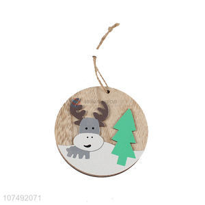 Cheap Price Wooden Christmas Hanging Ornament Xmas Decoration Pendant