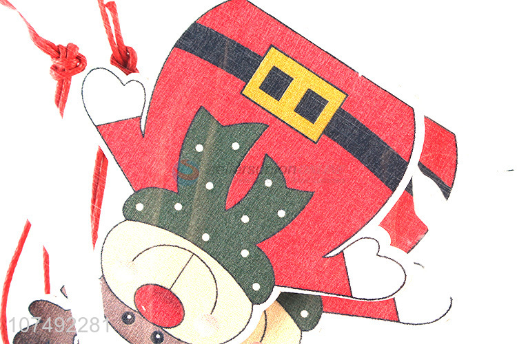 Factory Wholesale Wooden Pendant Christmas Wooden Craft Christmas Decoration