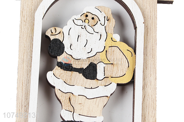 Good Sale Wood Material Decoration Pendant House Shape Christmas Ornament