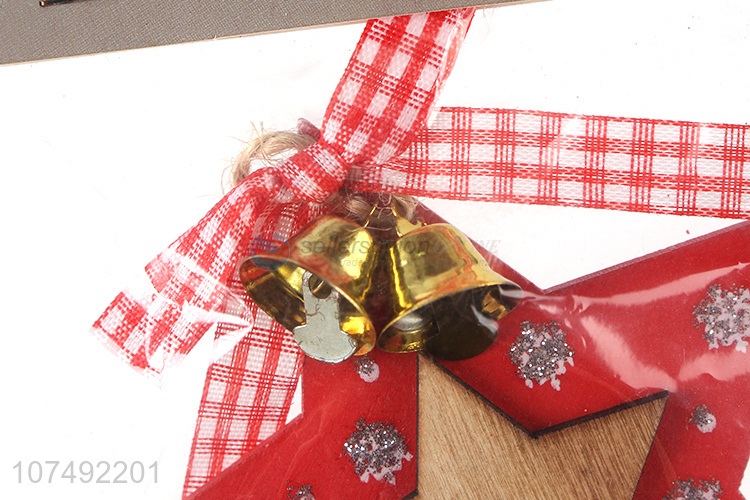 Bottom Price Wooden Christmas Pendant Hanging Christmas Tree Ornament
