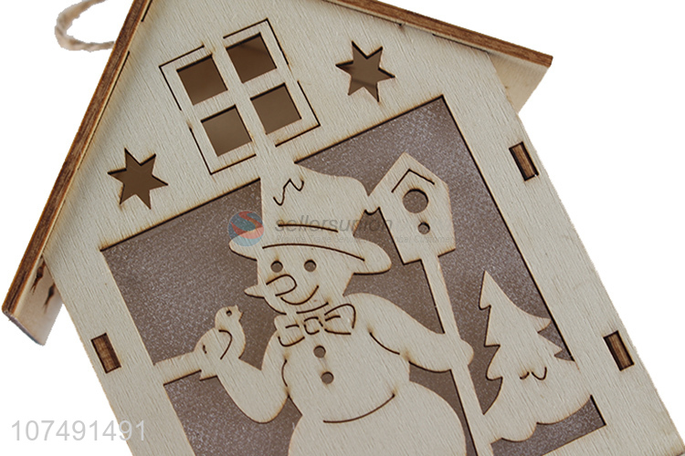 High Sales Christmas Pendant Gift Decoration House Shaped Led Light Christmas Ornament