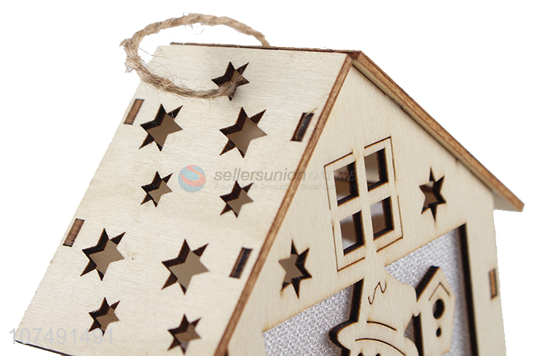High Sales Christmas Pendant Gift Decoration House Shaped Led Light Christmas Ornament