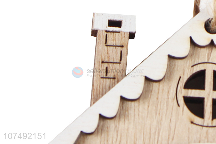 Wholesale Christmas Ornaments Wooden Xmas Tree Decoration Hanging Pendant
