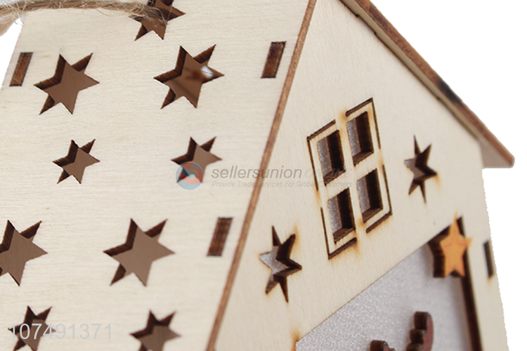 Wholesale Creative Designs Christmas Wooden House Luminous Xmas Decor