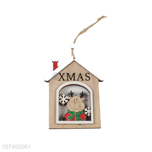 Top Selling Wooden Christmas Pendant Hanging Christmas Tree Ornament