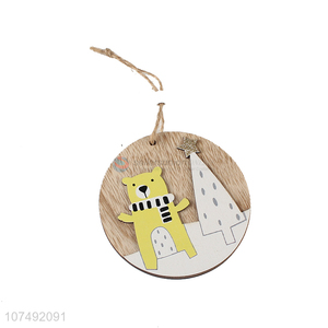 Wholesale Christmas Wooden Decoration Hanging Ornaments Xmas Tree Decoration