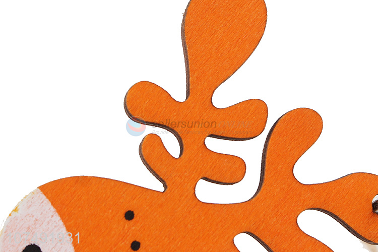New Product Wooden Elk Pendant Christmas Wooden Craft Decoration