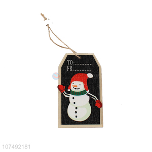 Hot Sale Wood Material Decoration Pendant Christmas Tree Decoration