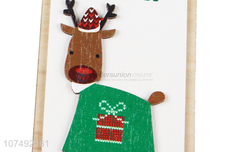 Cheap Price Christmas Wooden Pendant Ornaments Christmas Decorations Xmas Tree Ornaments
