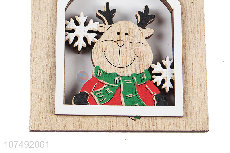 Top Selling Wooden Christmas Pendant Hanging Christmas Tree Ornament