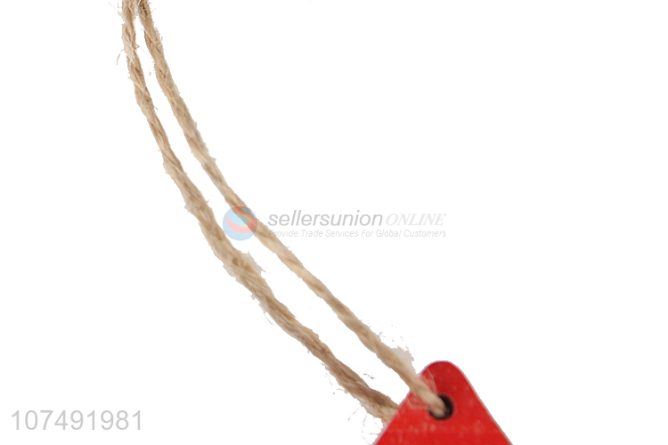Wholesale Price Wooden Hanging Decoration Christmas Tree Ornament With Light