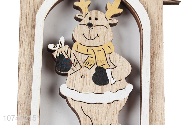 Wholesale Christmas Ornaments Wooden Xmas Tree Decoration Hanging Pendant