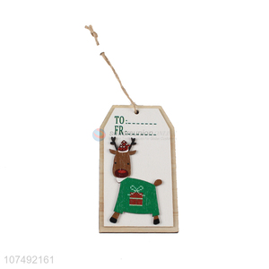 Cheap Price Christmas Wooden Pendant Ornaments Christmas Decorations Xmas Tree Ornaments