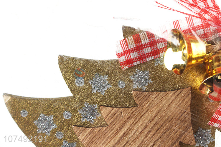 Factory Price Wooden Christmas Hanging Ornament Xmas Tree Decoration
