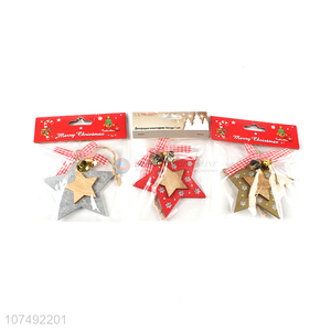 Bottom Price Wooden Christmas Pendant Hanging Christmas Tree Ornament