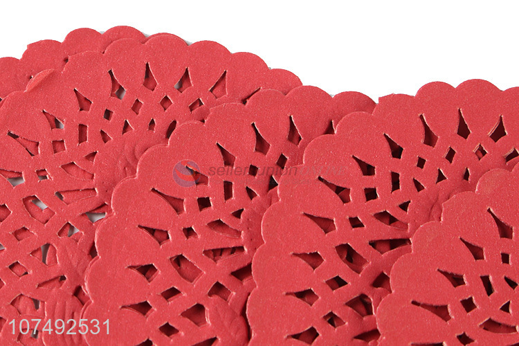Good Factory Price Food Grade Heart Shape Lace Paper Doilies