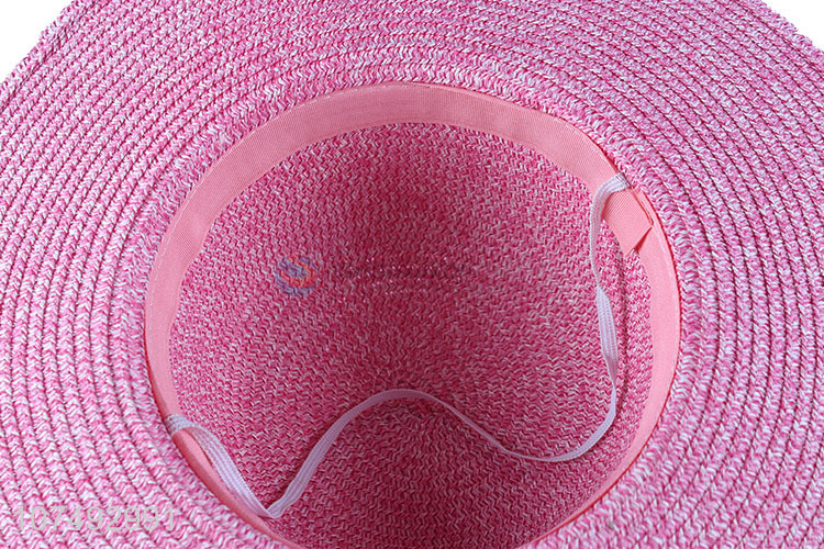 Wholesale Custom Women Summer Beach Hat Sun Hat Paper Straw Hat