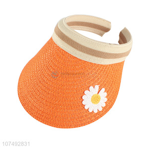 Wholesale Fashion Style Kids Sunshine Protection Visor Straw Hat