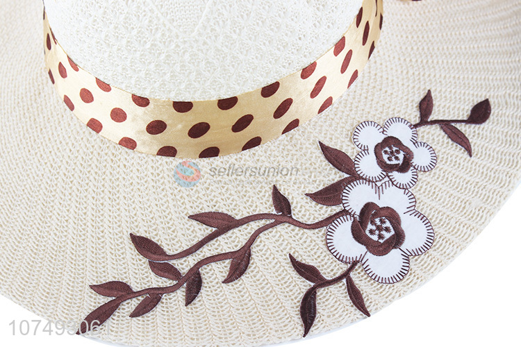 Wholesale Summer Sunshade Ladies Fashion Polyester Knitted Hat