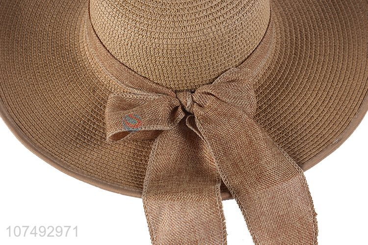 Best Price Ladies Summer Sun Hat Wide Brim Straw Hat Beach Hat