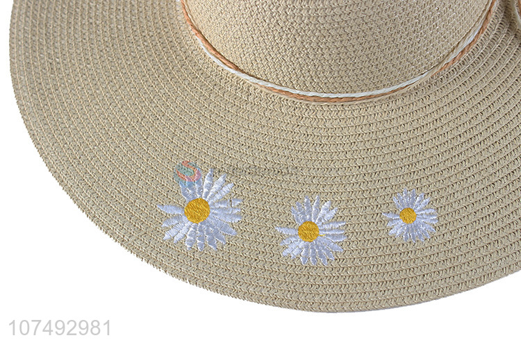 New Fashion Ladies Summer Outdoor Sun Hat Paper Straw Hat