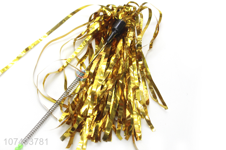 Low Price Interactive Tinsel Cat Teaser Wand Toy