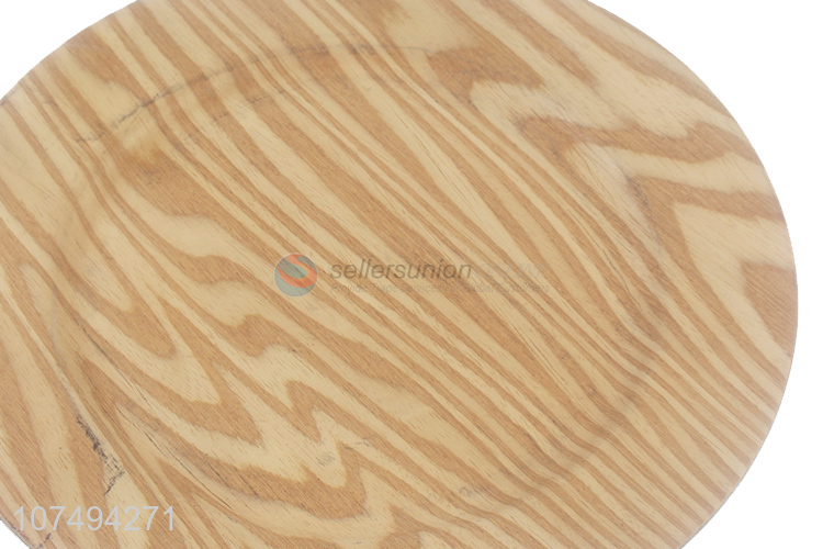 High quality wood grain printed food serving plate snacks plate
